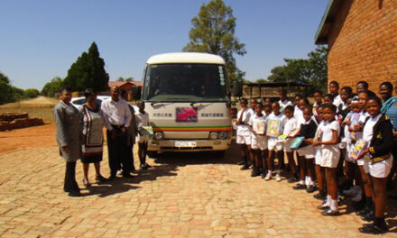 ONE provides free transportation of 11,500 books from Singapore to stock mobile libraries for children in rural South Africa