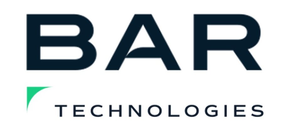 The image shows the BAR Technologies logo with "BAR" in large black letters above "TECHNOLOGIES" in smaller font, and a small green accent on the left.